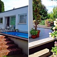 domek 50 m2 z basenem, na działce ROD 330 m2 Okole