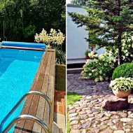 domek 50 m2 z basenem, na działce ROD 330 m2 Okole