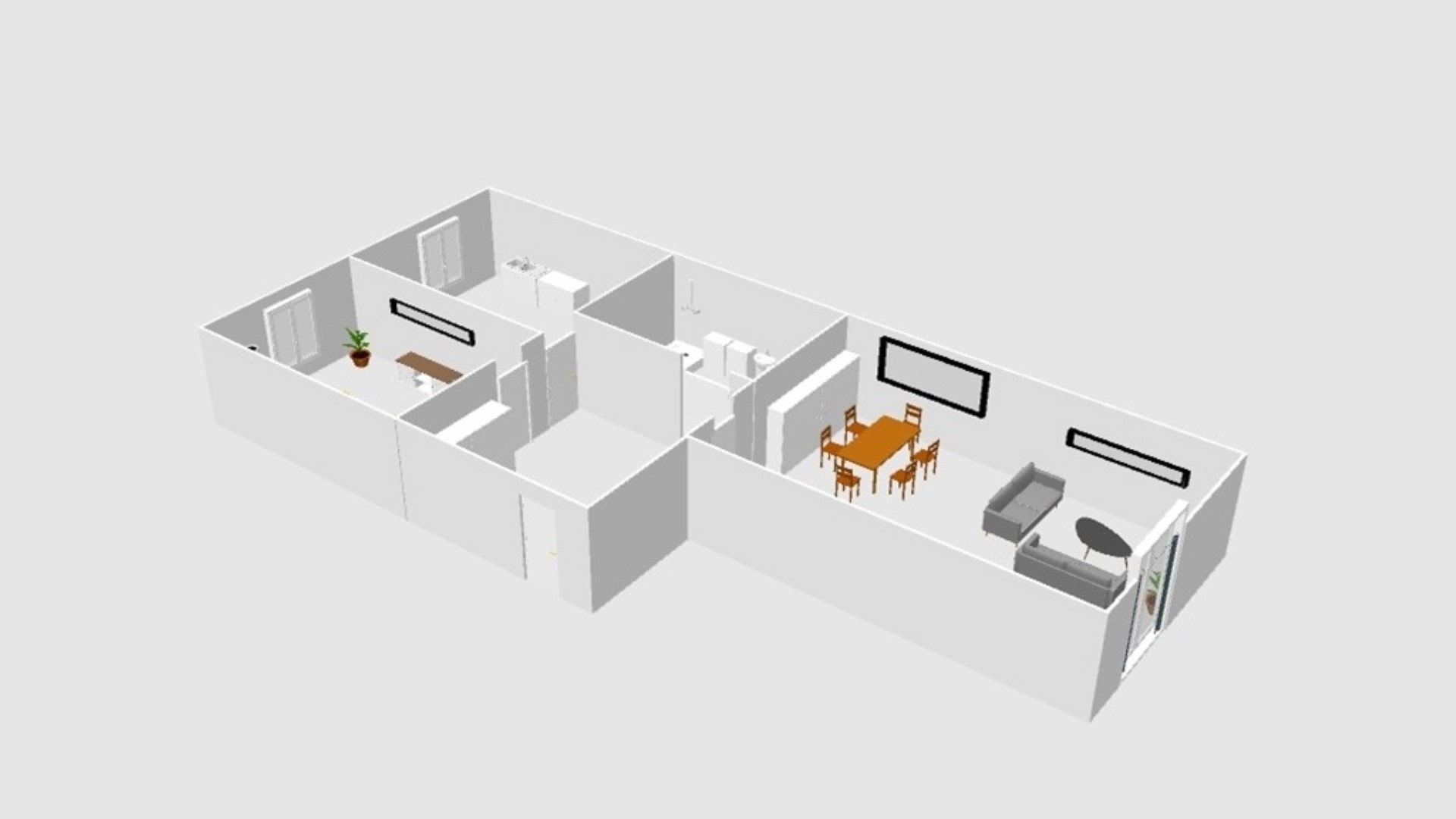 Dwupokojowe mieszkanie Osiedle Leśne– po remoncie